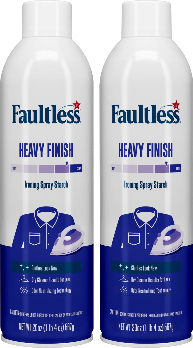 Faultless Heavy finish , Ironing spray starch Pack of 2 - Image 1